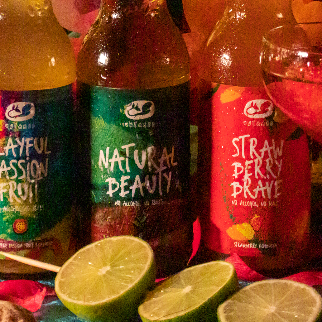 Untamed Kombucha Natural Beauty en Strawberry Brave