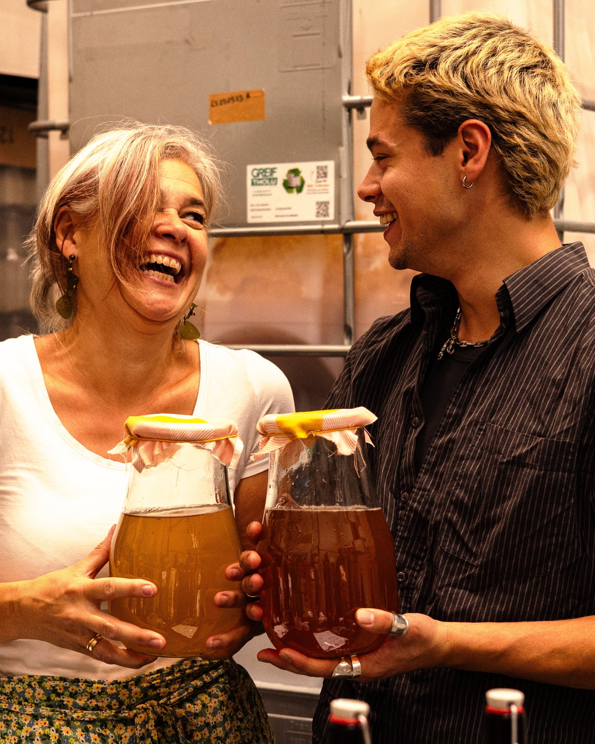Deelnemers aan de kombucha workshop in Gemert bij Untamed kombucha