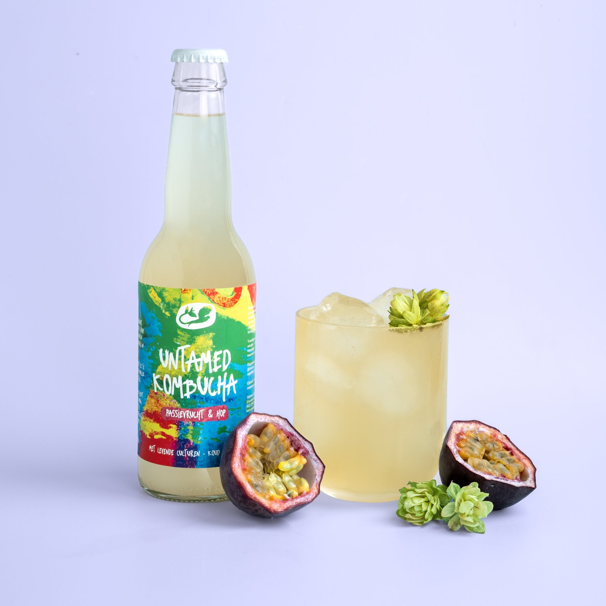 Passievrucht & Hop Kombucha - BIO