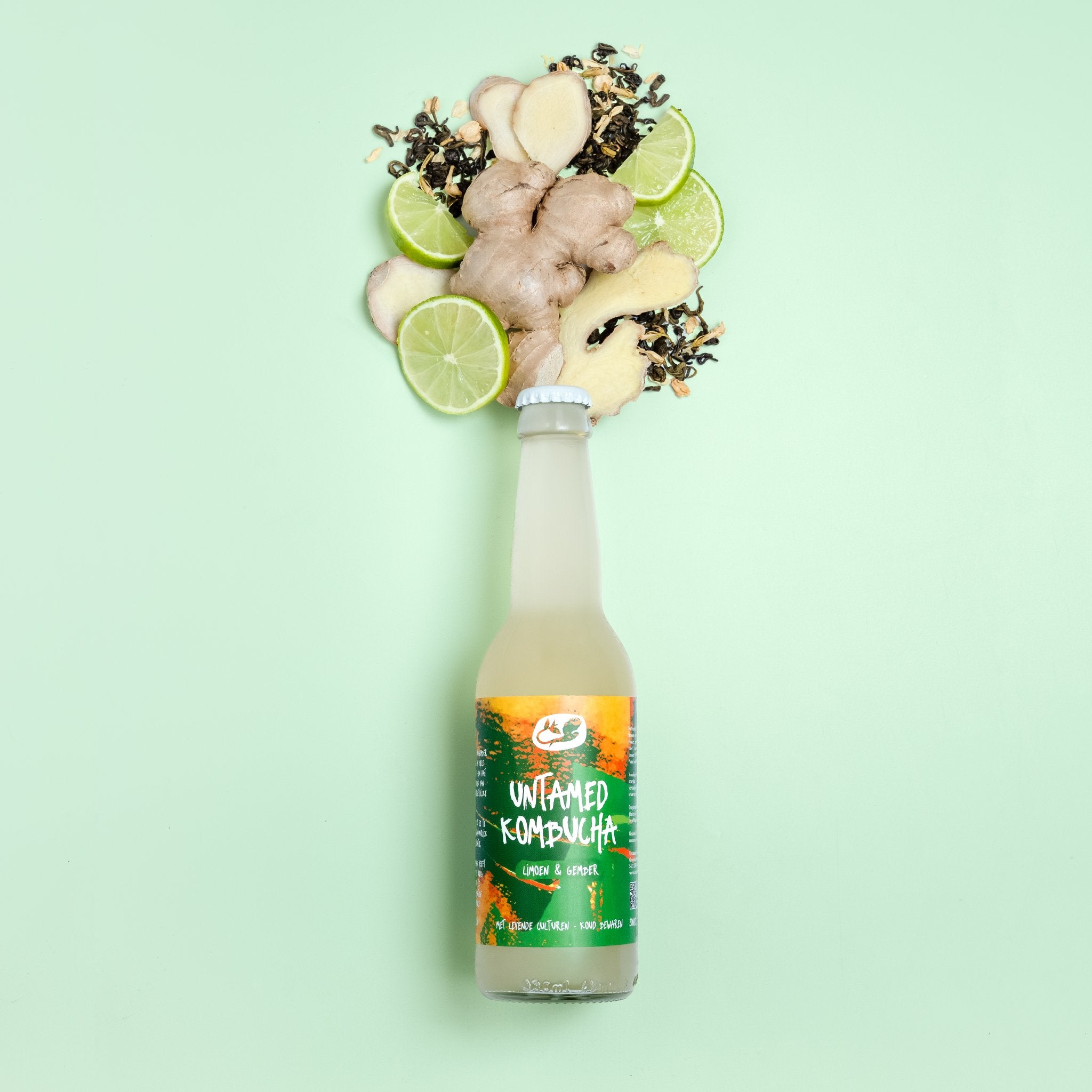 Limoen & Gember Kombucha - BIO