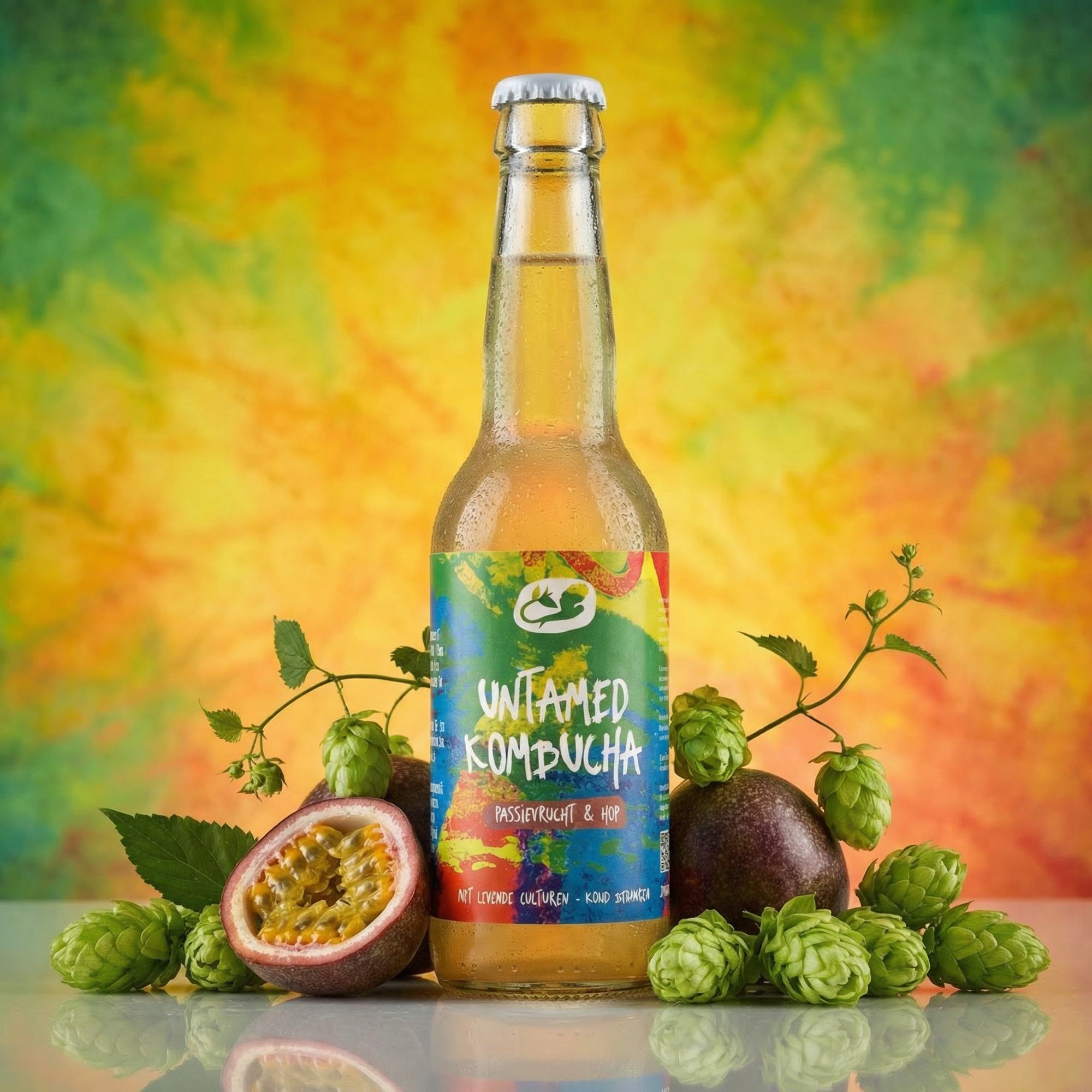 Passievrucht & Hop Kombucha - BIO